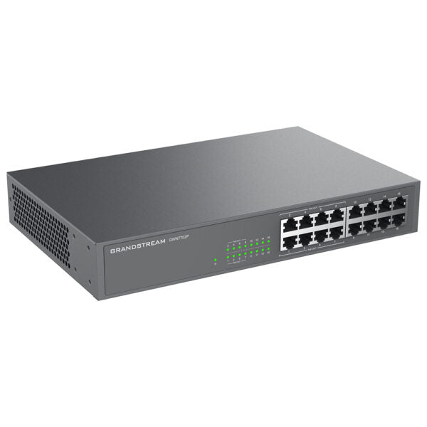Grandstream GWN7702P Unmanaged Network Switch, 16 x GigE (8 x PoE) Grandstream GWN7702P Unmanaged Network Switch, 16 x GigE (8 x PoE)